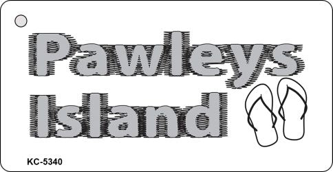 Pawleys Island Flip Flops Novelty Aluminum Key Chain KC-5340