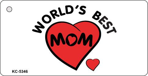 Worlds Best Mom Novelty Aluminum Key Chain KC-5346