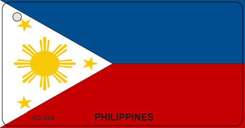 Philippines Flag Novelty Aluminum Key Chain KC-534