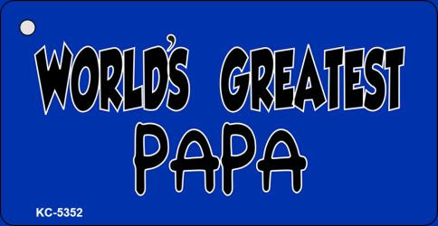 Worlds Greatest Papa Novelty Aluminum Key Chain KC-5352