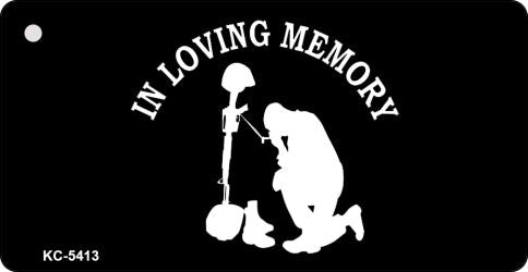 Loving Memory Kneeling Novelty Aluminum Key Chain KC-5413