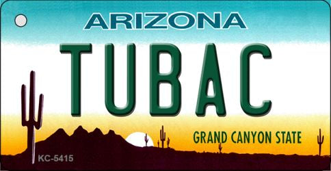 Tubac Arizona State License Plate Tag Key Chain KC-5415