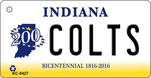Colts Indiana State License Plate Tag Key Chain KC-5427
