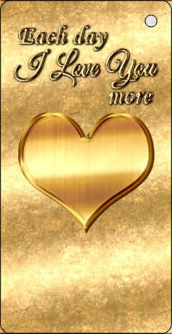Love You More Novelty Metal Key Chain KC-5701