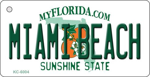 Miami Beach Florida State License Plate Tag Key Chain KC-6004