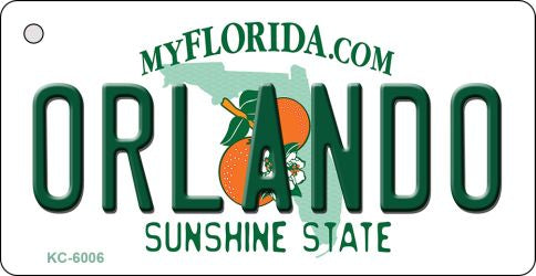 Orlando Florida State License Plate Tag Key Chain KC-6006