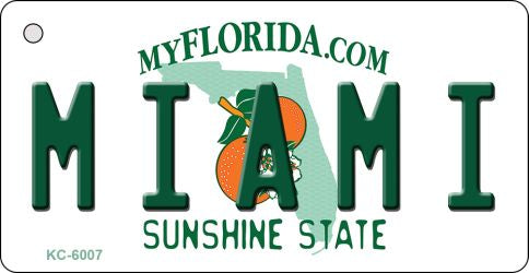 Miami Florida State License Plate Tag Key Chain KC-6007