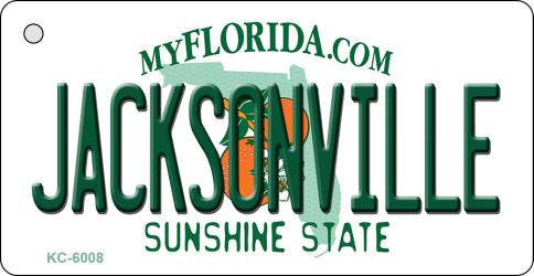 Jacksonville Florida State License Plate Tag Key Chain KC-6008