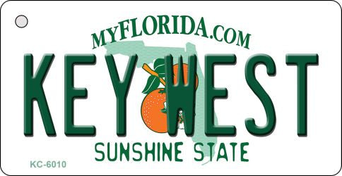 Key West Florida State License Plate Tag Key Chain KC-6010