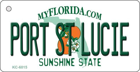 Port St Lucie Florida State License Plate Tag Key Chain KC-6015
