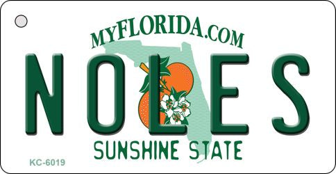 Noles Florida State License Plate Tag Key Chain KC-6019