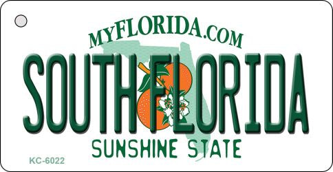 South Florida State License Plate Tag Key Chain KC-6022