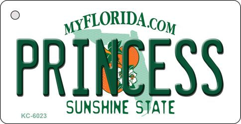 Princess Florida State License Plate Tag Key Chain KC-6023