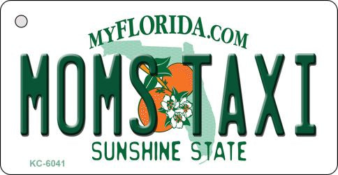 Moms Taxi Florida State License Plate Tag Key Chain KC-6041