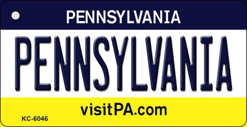 Pennsylvania State License Plate Tag Key Chain KC-6046
