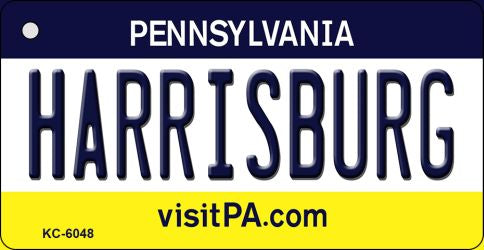 Harrisburg Pennsylvania State License Plate Tag Key Chain KC-6048