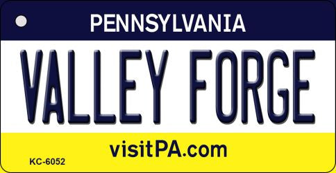 Valley Forge Pennsylvania State License Plate Tag Key Chain KC-6052