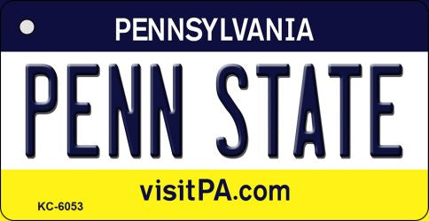 Penn State Pennsylvania State License Plate Tag Key Chain KC-6053
