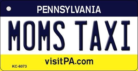 Moms Taxi Pennsylvania State License Plate Tag Key Chain KC-6073