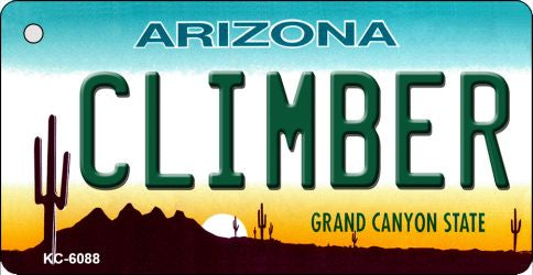 Climber Arizona State License Plate Tag Key Chain KC-6088