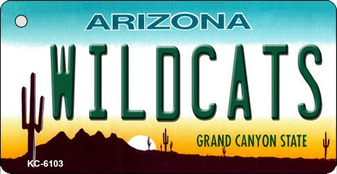 Wildcats Arizona State License Plate Tag Key Chain KC-6103