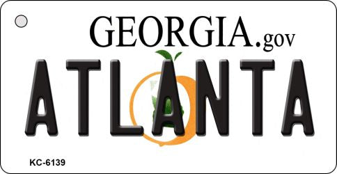 Atlanta Georgia State License Plate Tag Novelty Key Chain KC-6139