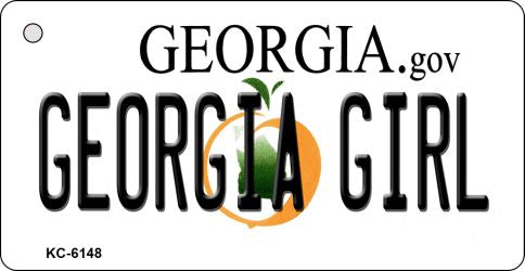 Georgia Girl State License Plate Tag Novelty Key Chain KC-6148