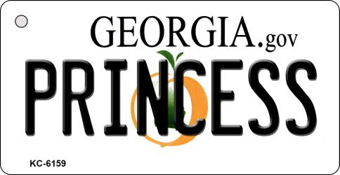 Princess Georgia State License Plate Tag Novelty Key Chain KC-6159