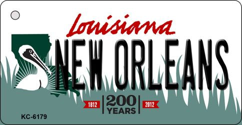 New Orleans Louisiana State License Plate Tag Novelty Key Chain KC-6179