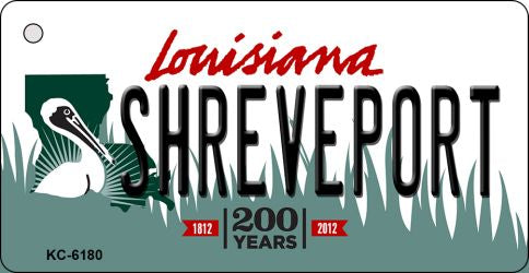 Shreveport Louisiana State License Plate Tag Novelty Key Chain KC-6180