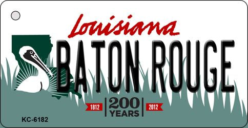 Baton Rouge Louisiana State License Plate Tag Novelty Key Chain KC-6182