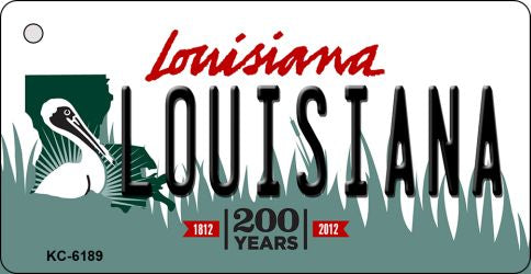 Louisiana Louisiana State License Plate Tag Novelty Key Chain KC-6189