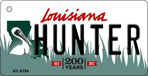 Hunter Louisiana State License Plate Tag Novelty Key Chain KC-6194