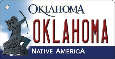 Oklahoma State License Plate Tag Novelty Key Chain KC-6219