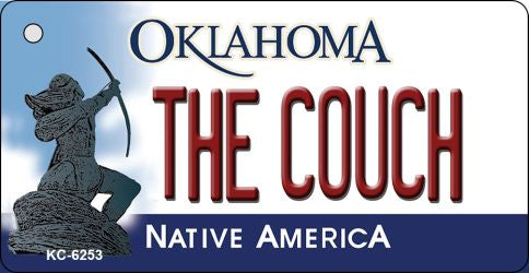 The Couch Oklahoma State License Plate Tag Novelty Key Chain KC-6253