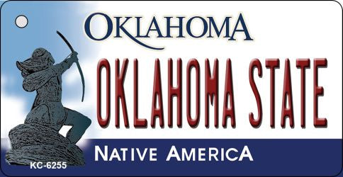 Oklahoma State License Plate Tag Novelty Key Chain KC-6255