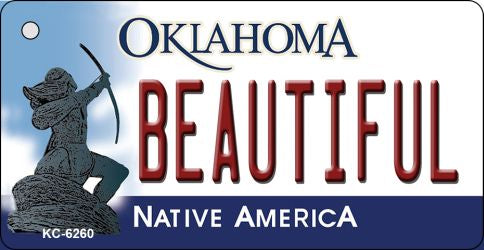 Beautiful Oklahoma State License Plate Tag Novelty Key Chain KC-6260