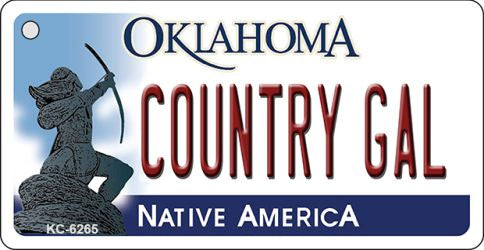 Gal Oklahoma Novelty Aluminum Key Chain KC-6265