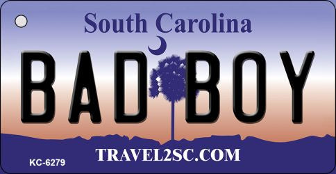 Bad Boy South Carolina License Plate Tag Key Chain KC-6279