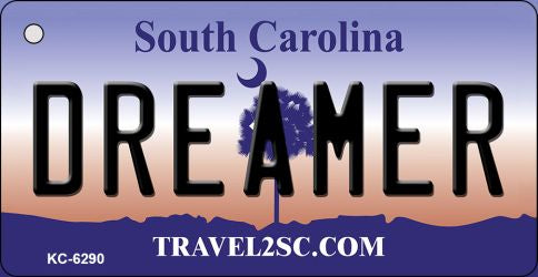 Dreamer South Carolina License Plate Tag Key Chain KC-6290