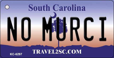 No Murci South Carolina License Plate Tag Key Chain KC-6297