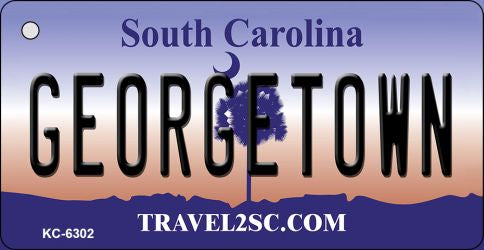 Georgetown South Carolina License Plate Tag Key Chain KC-6302