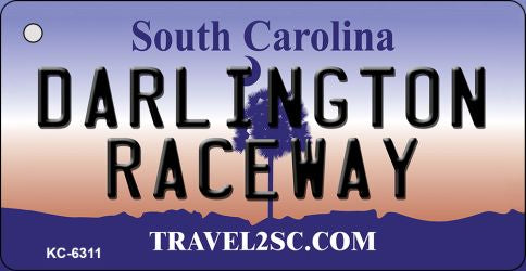 Darlington Raceway South Carolina License Plate Tag Key Chain KC-6311