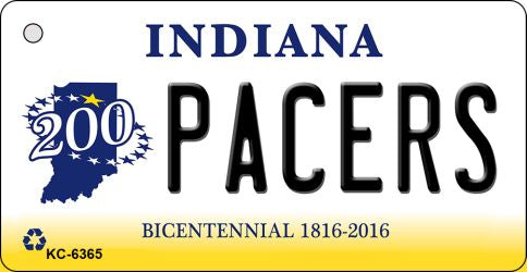 Pacers Indiana State License Plate Tag Novelty Key Chain KC-6365