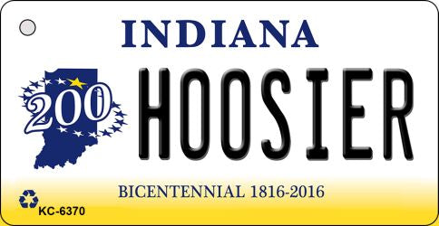 Hoosier Indiana State License Plate Tag Novelty Key Chain KC-6370