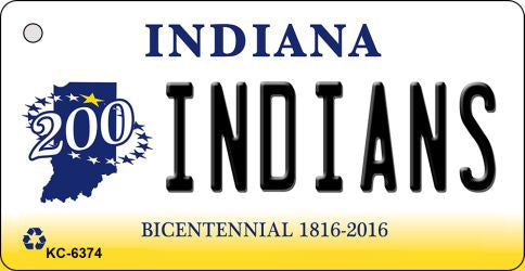 Indians Indiana State License Plate Tag Novelty Key Chain KC-6374