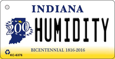Humidity Indiana State License Plate Tag Novelty Key Chain KC-6376