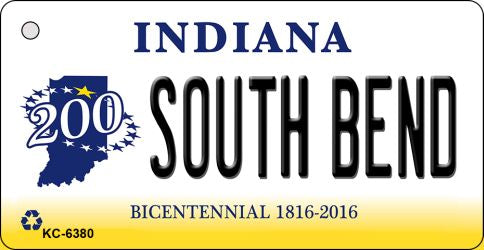 South Bend Indiana State License Plate Tag Novelty Key Chain KC-6380