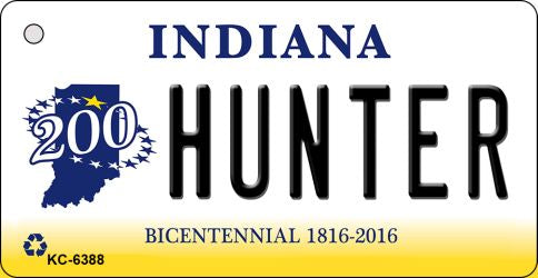 Hunter Indiana State License Plate Tag Novelty Key Chain KC-6388