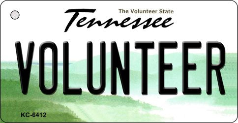 Volunteer Tennessee License Plate Tag Key Chain KC-6412